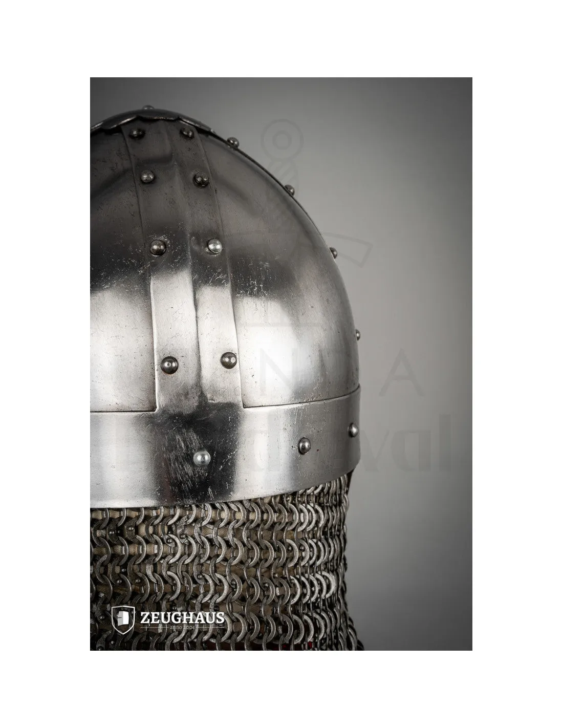 Casco Vikingo Spangenhelm, acero pulido (1,6 mm.)