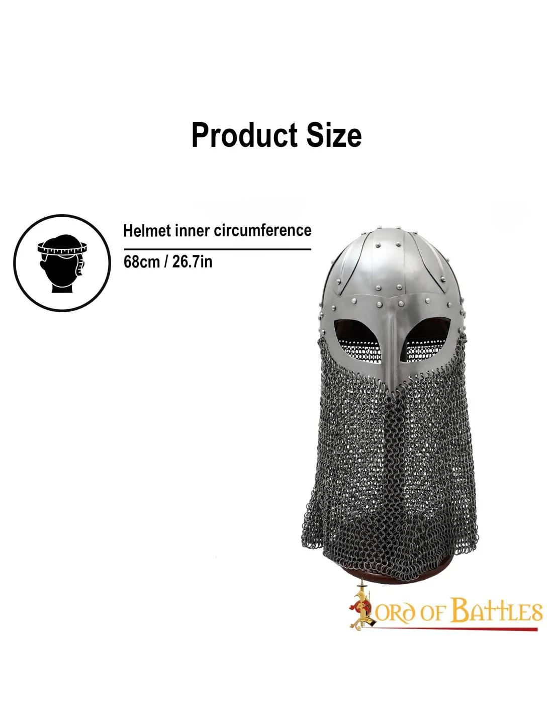 Casco vikingo Spanghelm con anteojos y cota de malla