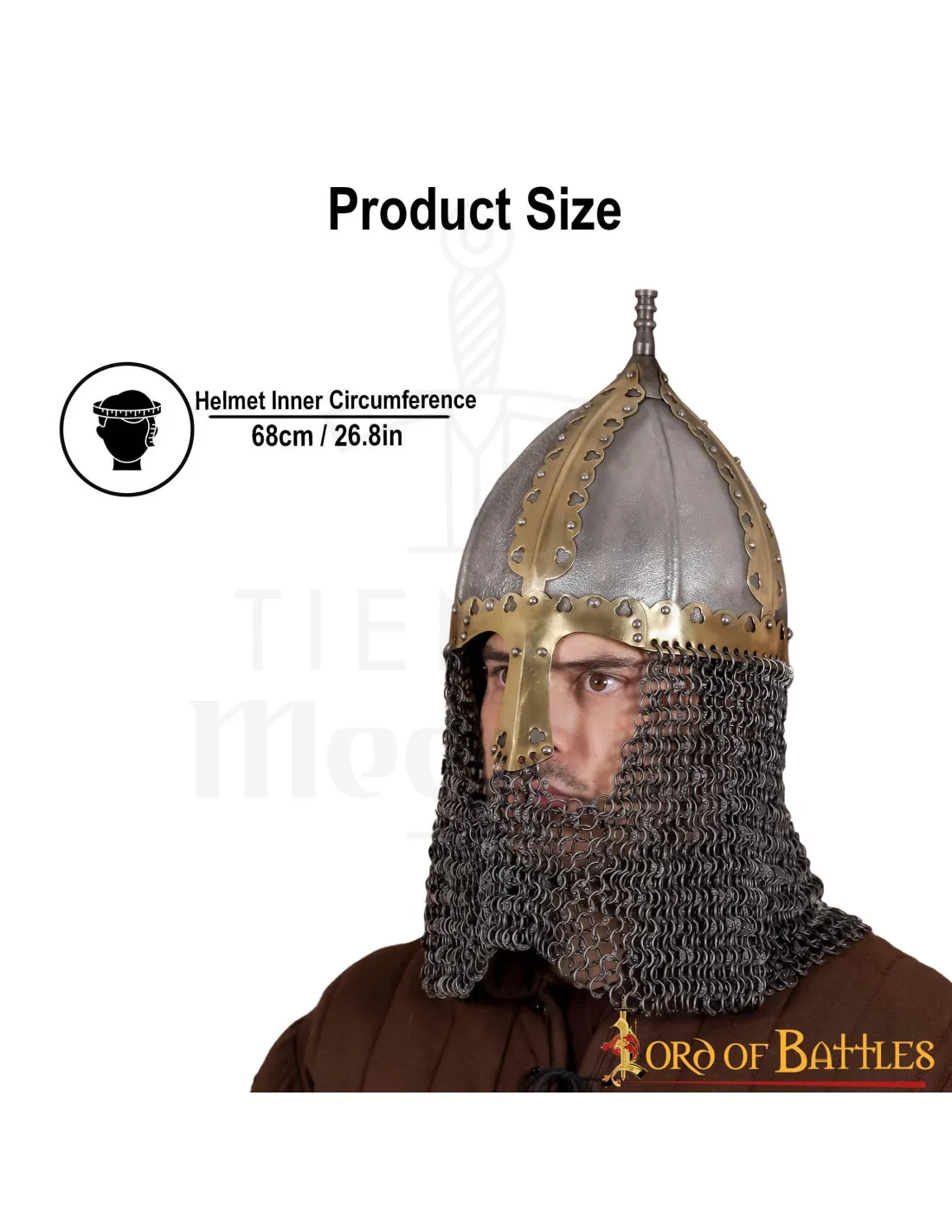Casco vikingo Varangian Rus Eslavo del siglo X