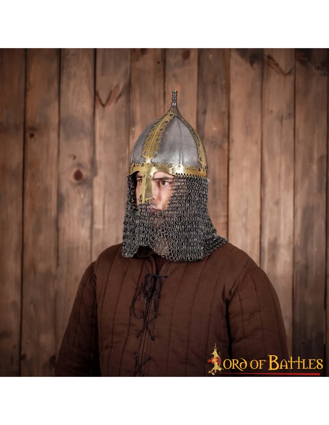 Casco vikingo Varangian Rus Eslavo del siglo X