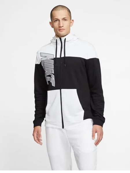 chaqueta nike blanco/negro hombre