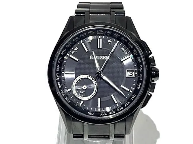 CITIZENS OF HUMANITY RELOJ SOLAR RADIO CITIZEN ATTESA F150T021590 CON ESFERA NEGRA 