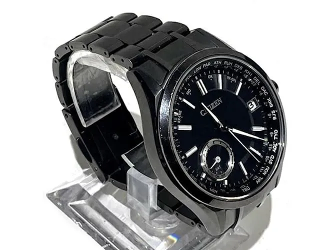 CITIZENS OF HUMANITY RELOJ SOLAR RADIO CITIZEN ATTESA F150T021590 CON ESFERA NEGRA 