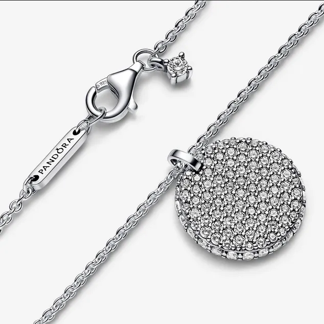 Collar Circulo en Pave 392632C01