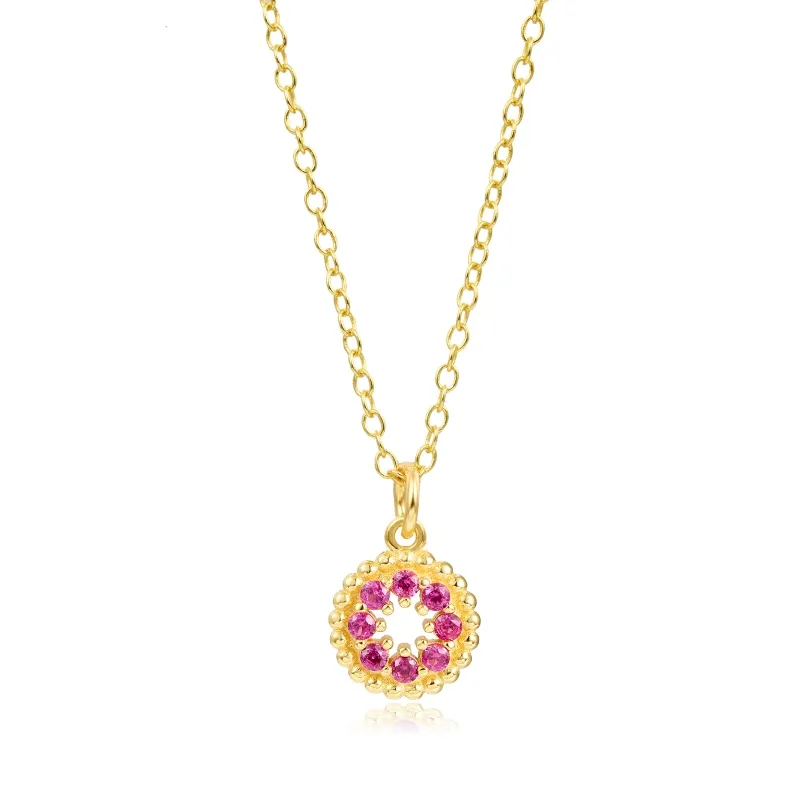 Collar Circulo Rubí