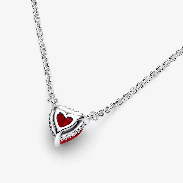 Collar Corazón Halo Brillante 392542C01
