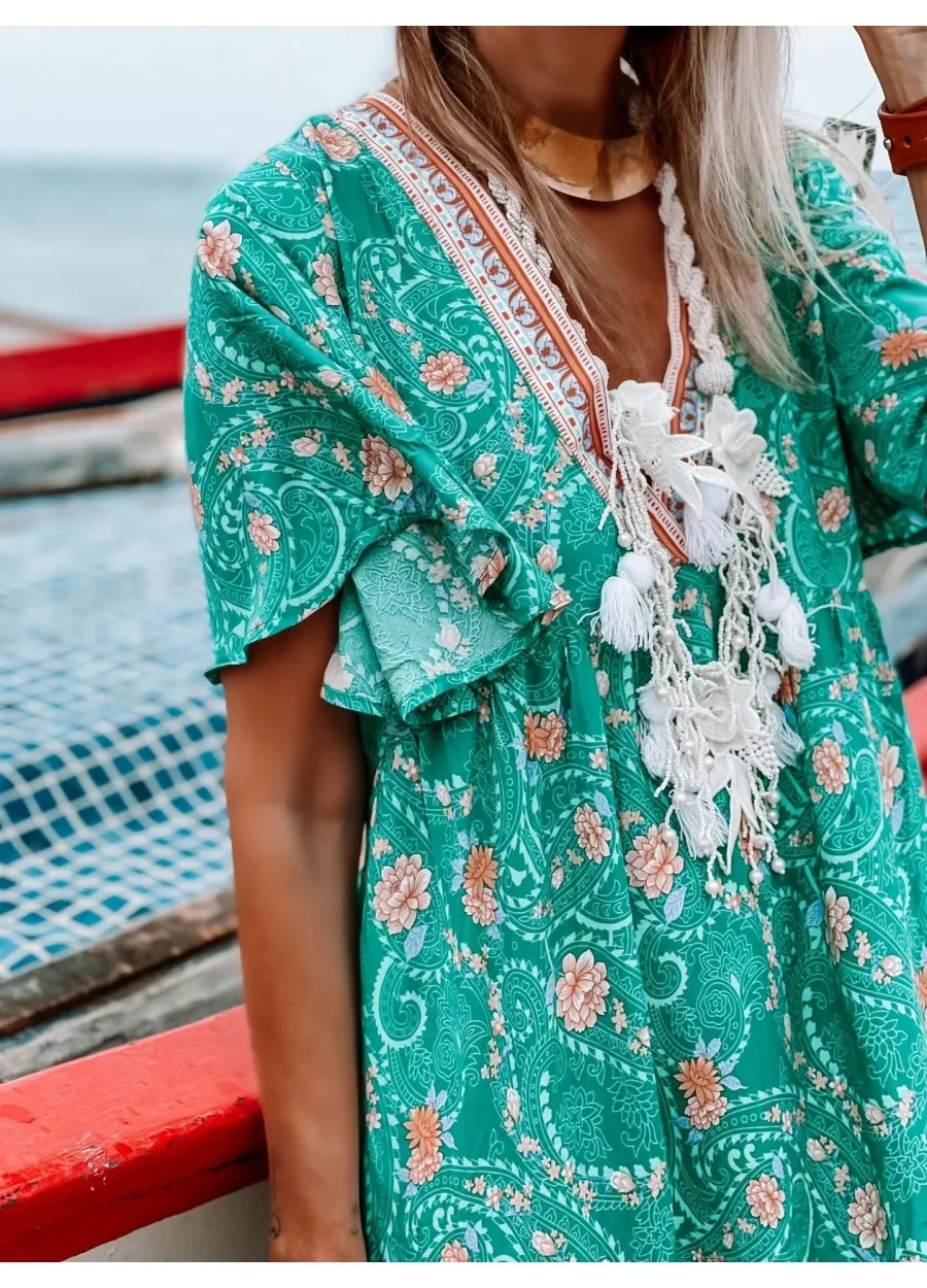 Collar Flowers & Crochet