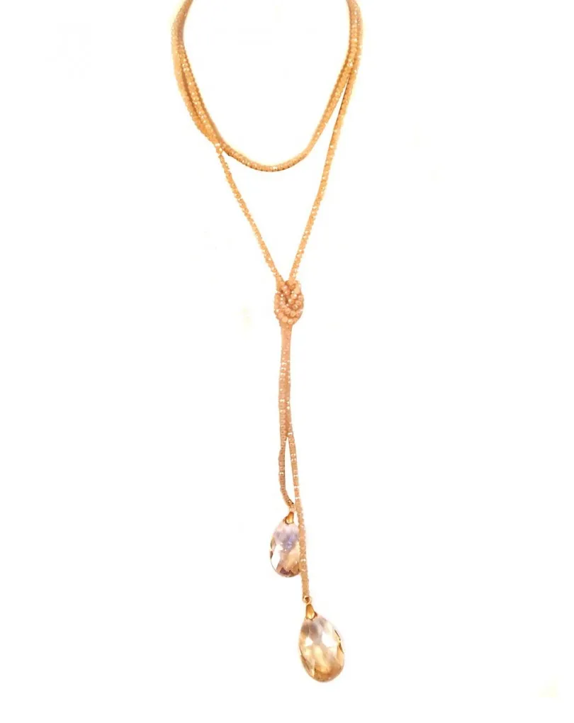 COLLAR LARGO ORIGINAL DE CRISTAL 