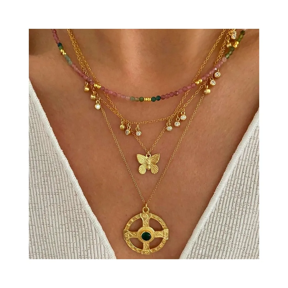Collar Line Turmalina Oro
