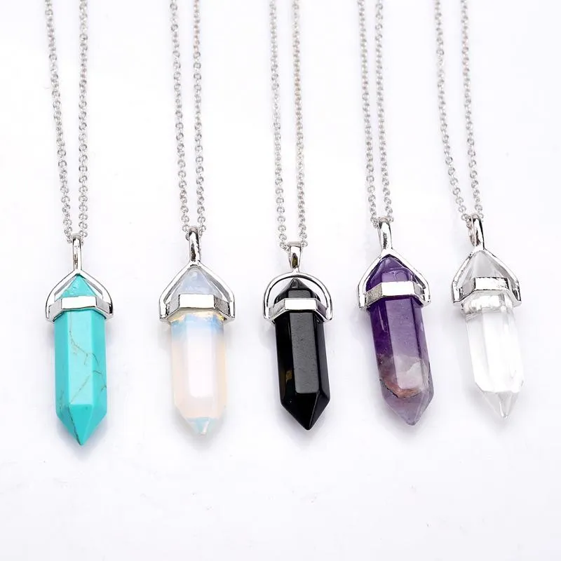 Collar Pendulo Piedra natural gema chakra