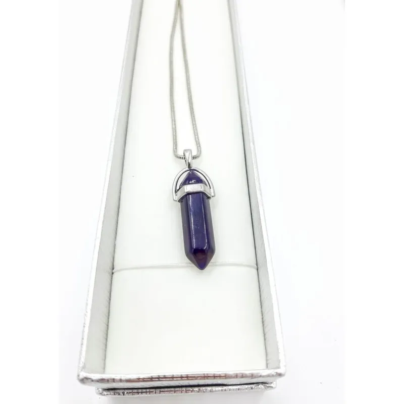 Collar Pendulo Piedra natural gema chakra