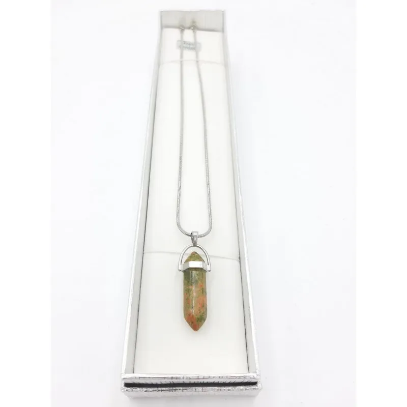 Collar Pendulo Piedra natural gema chakra