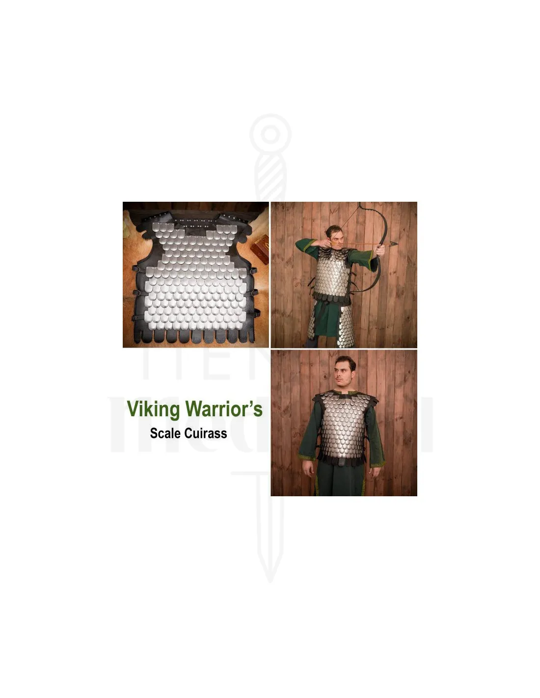 Coraza de escamas guerrero vikingo, LARP