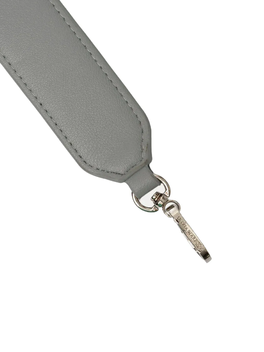 Correa piel gris