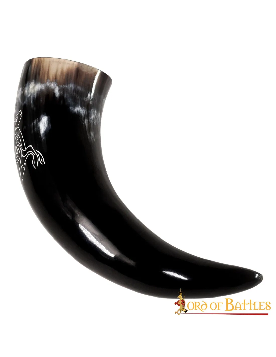 CUERNO VIKINGO CORZOS EN CUERNO DE BUEY (400500 ML.)