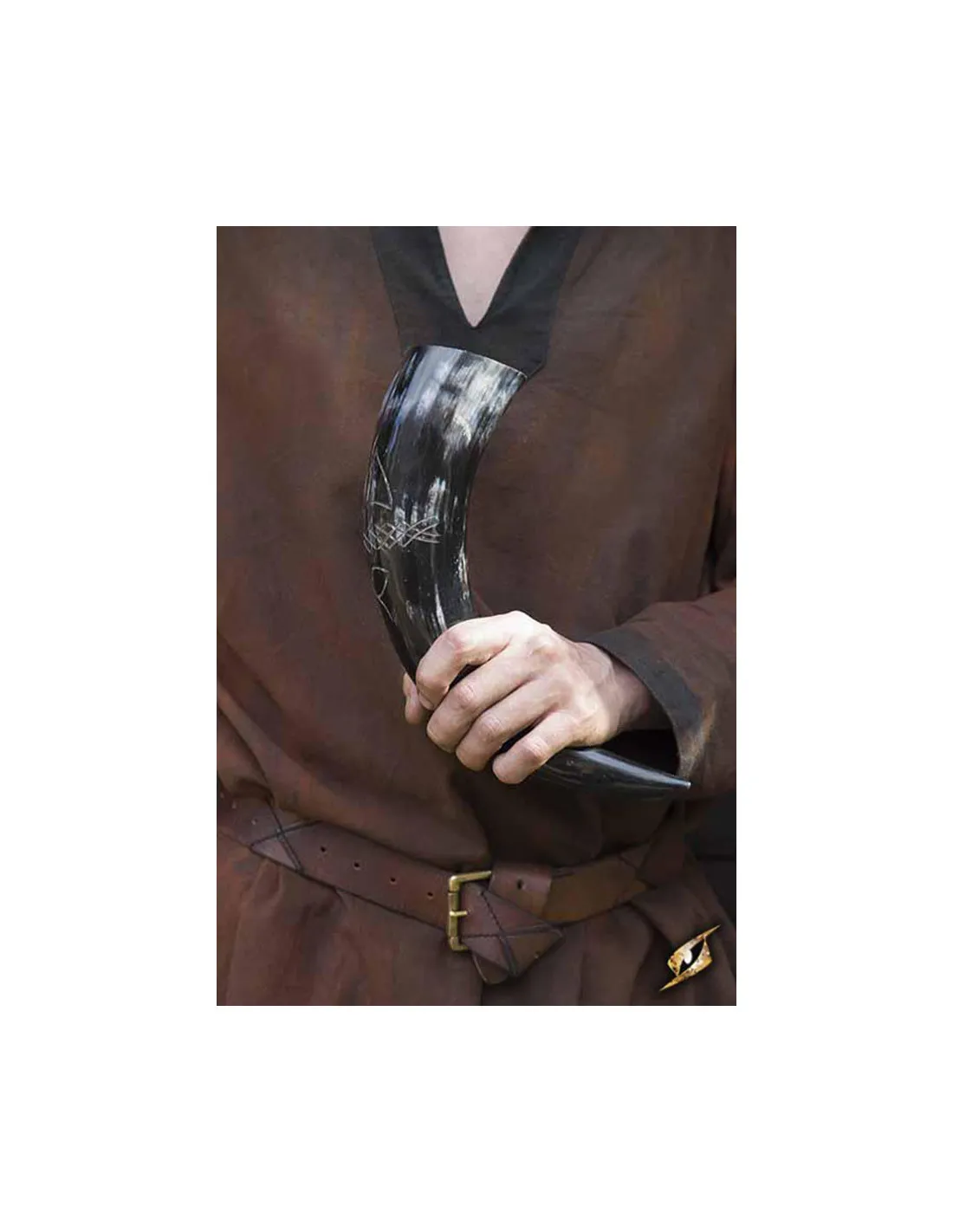 Cuerno vikingo del Druida, acabado oscuro