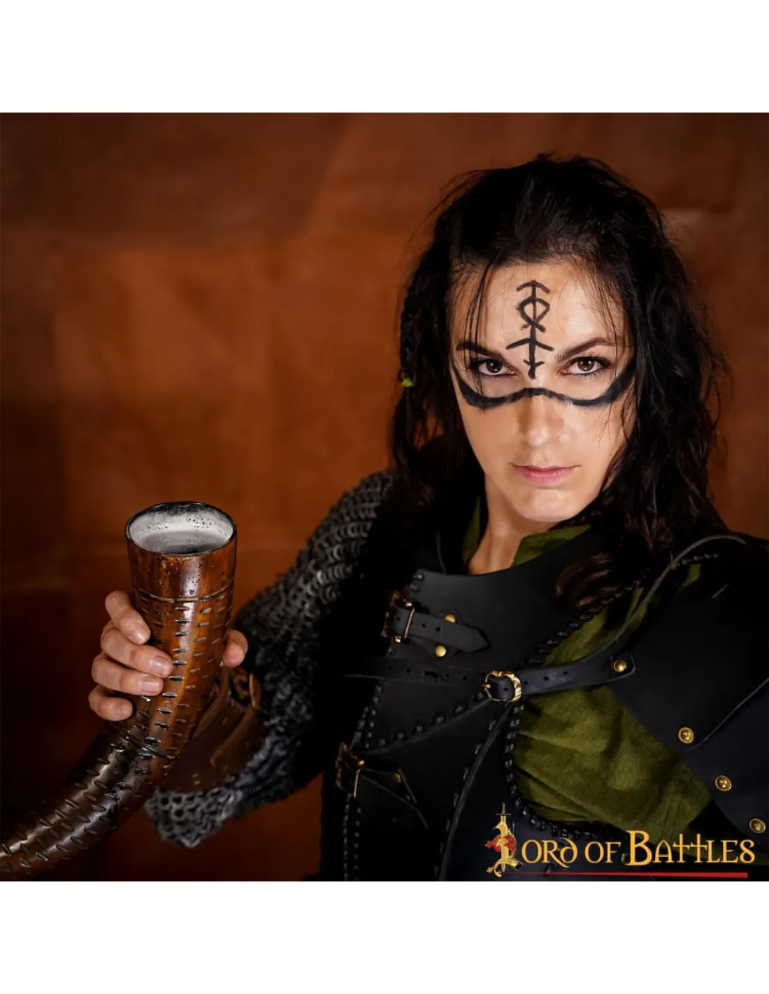 CUERNO VIKINGO PARA BEBER EN ASTA DE BUEY (400500 ML.)