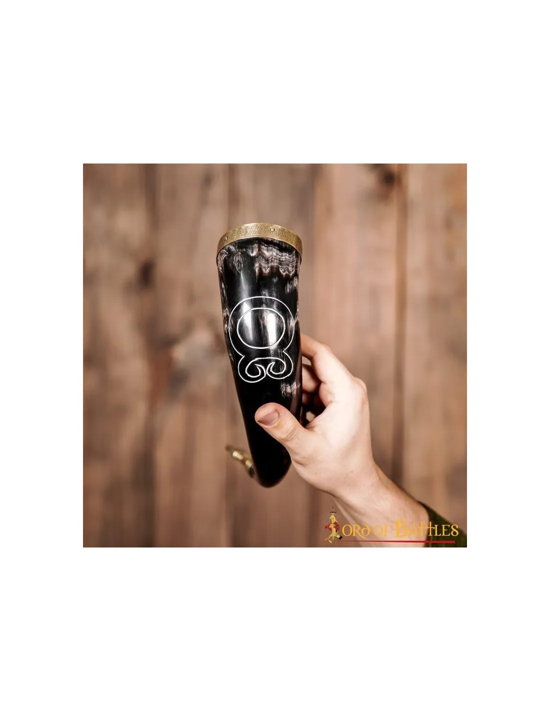 Cuerno vikingo para beber modelo Cruz Troll