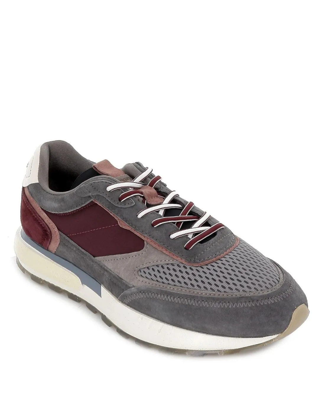 Deportiva urbana de piel multicolor gris para hombre HOFF