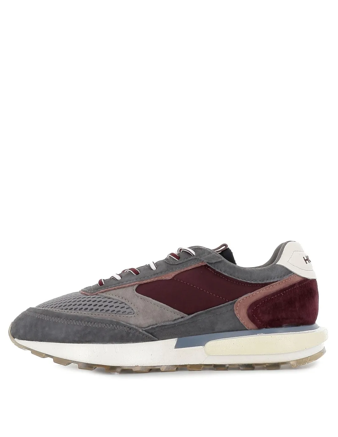 Deportiva urbana de piel multicolor gris para hombre HOFF