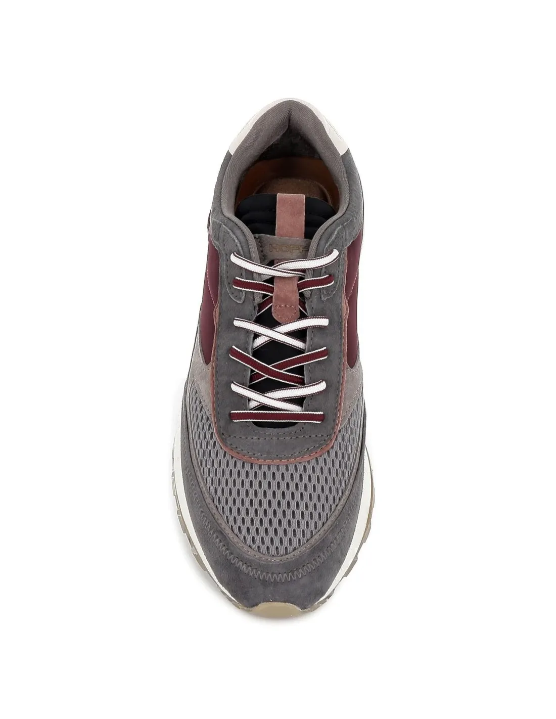 Deportiva urbana de piel multicolor gris para hombre HOFF