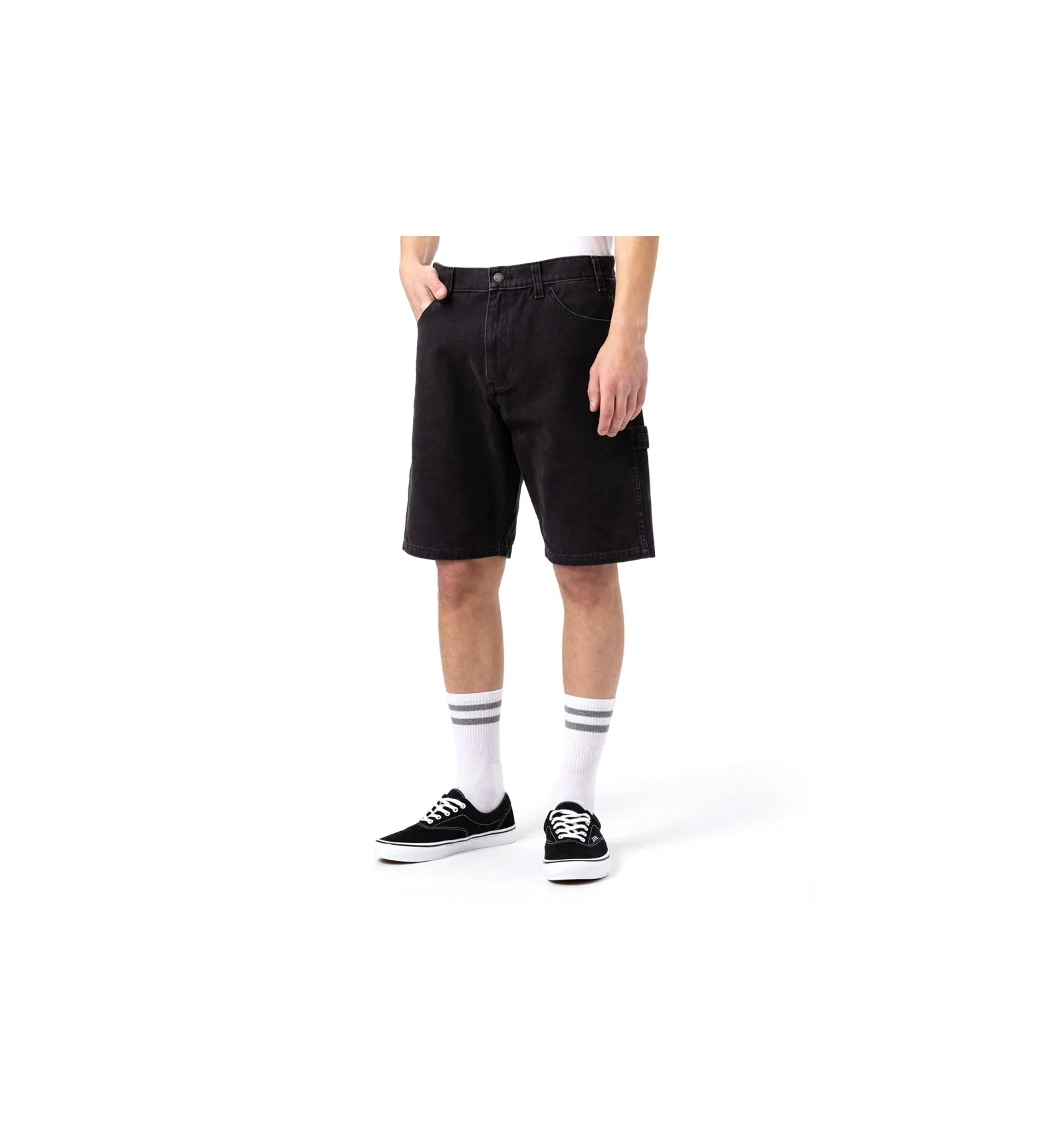 DICKIES DUCK CANVAS SHORT STONE WASHED BLACK