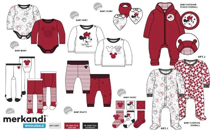 DISNEY  SET DI ABBIGLIAMENTO ABBINATO DA NEONATO  06/03/9/12/18 MESES