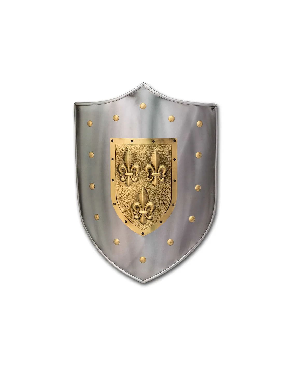 Escudo metal Flor de lis