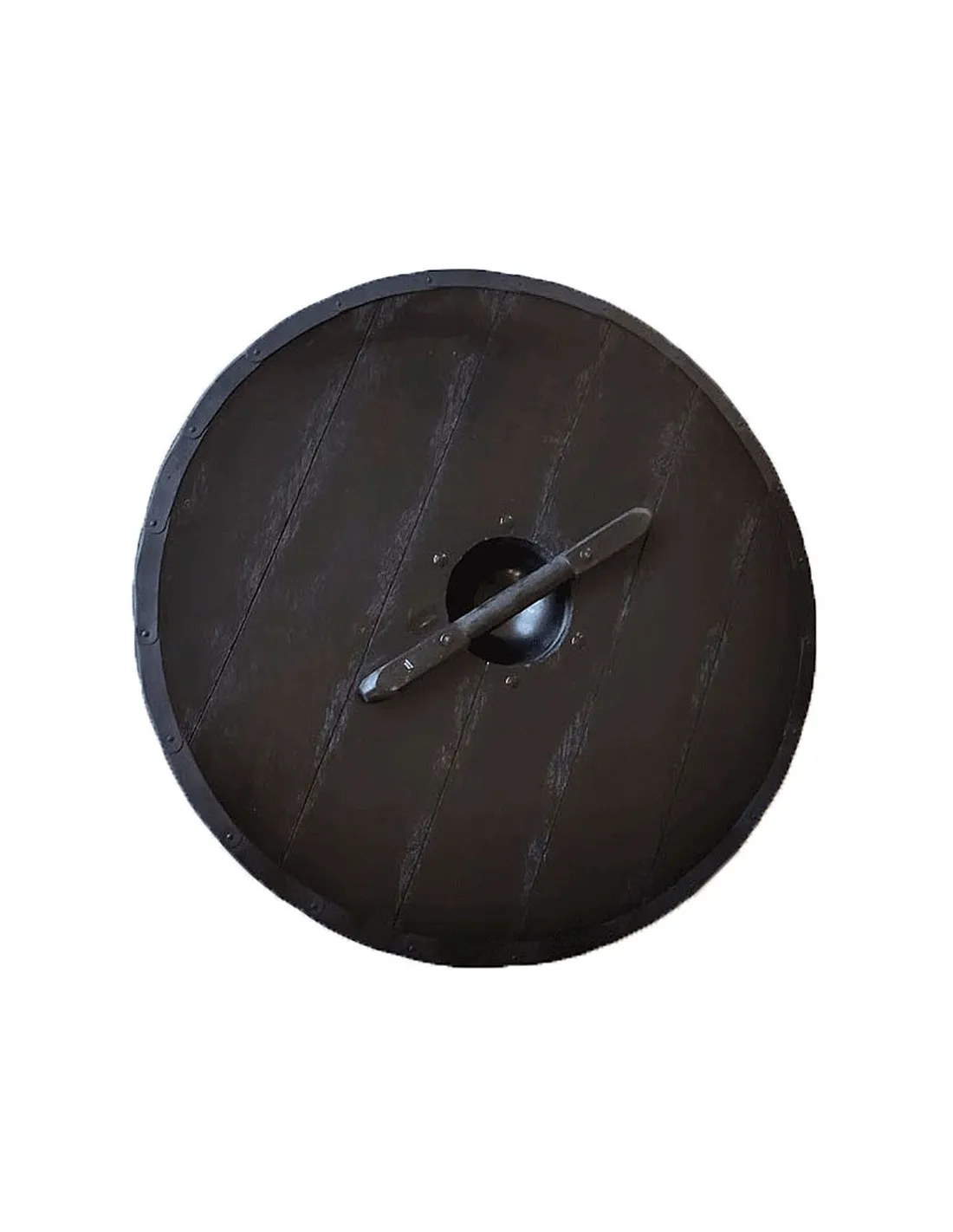 Escudo Vikingo Cruz de Windlass madera y acero