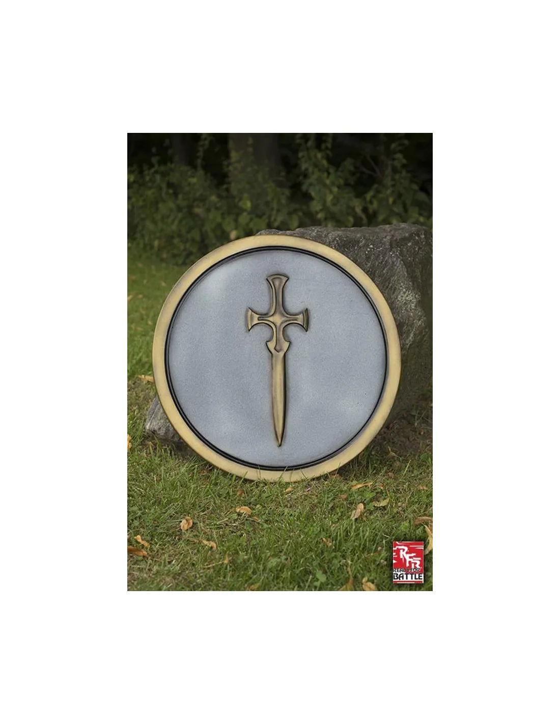 Escudo vikingo de látex Cruz Ready for Battle, LARP