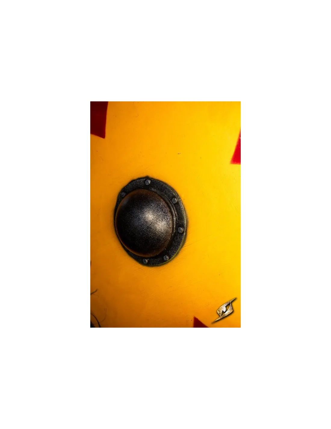ESCUDO VIKINGO GASTIR PARA LARP (AMARILLOROJO)