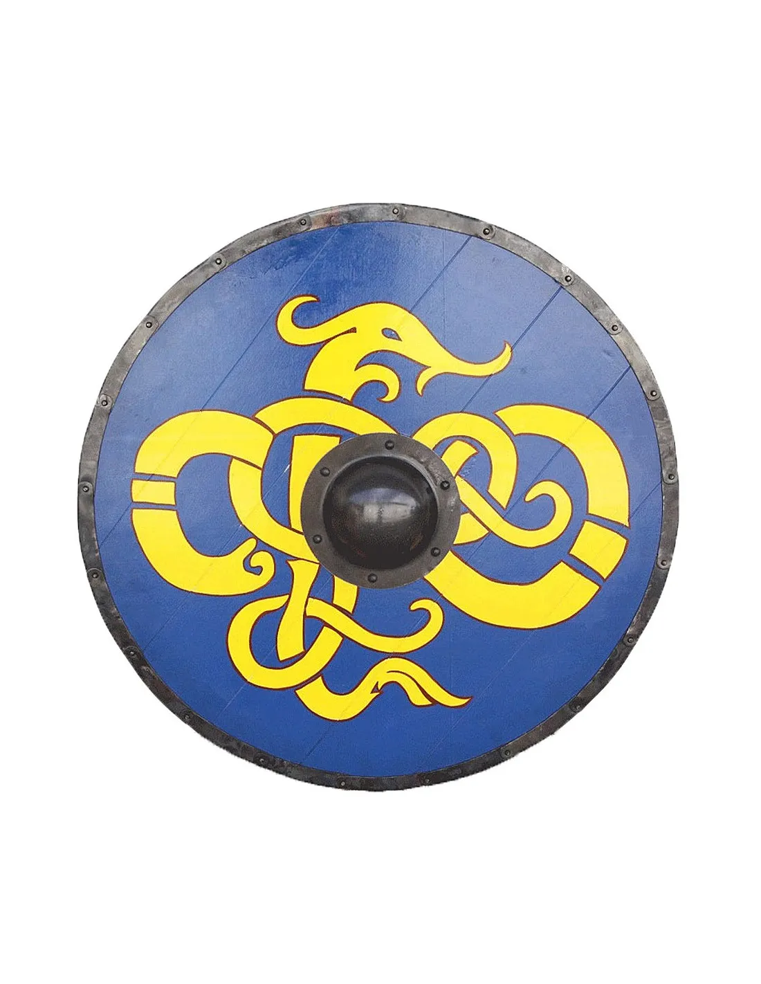 Escudo Vikingo Tribal Azul de Windlass madera y acero