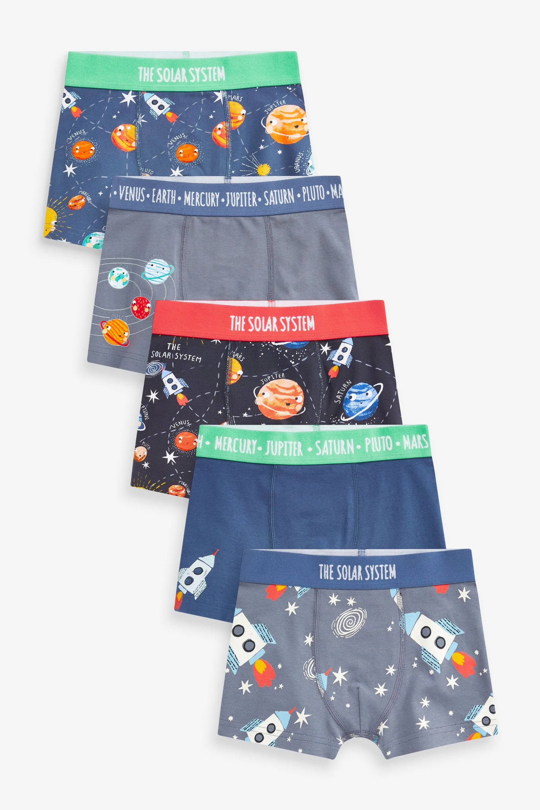 ESTAMPADO ESPACIAL  PACK DE 5 CALZONCILLOS (1,516AñOS)