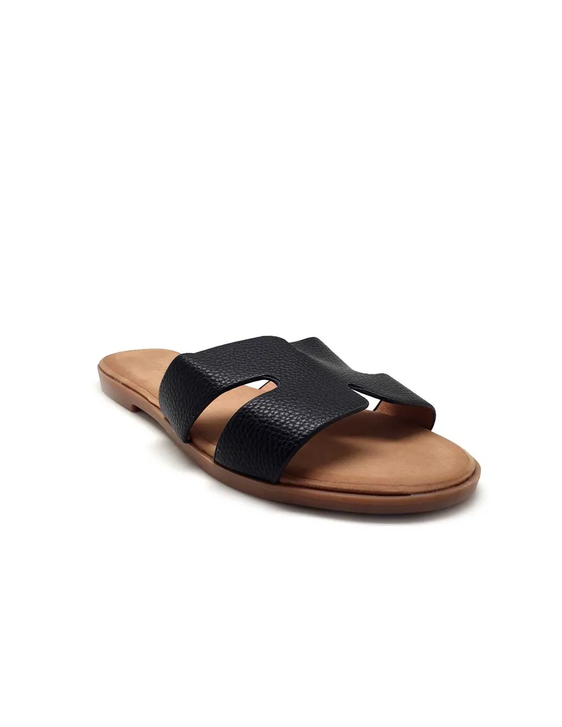 FEEBIT.ER SANDALIA PALA PLANA MUJER NEGRA MT1637 5X