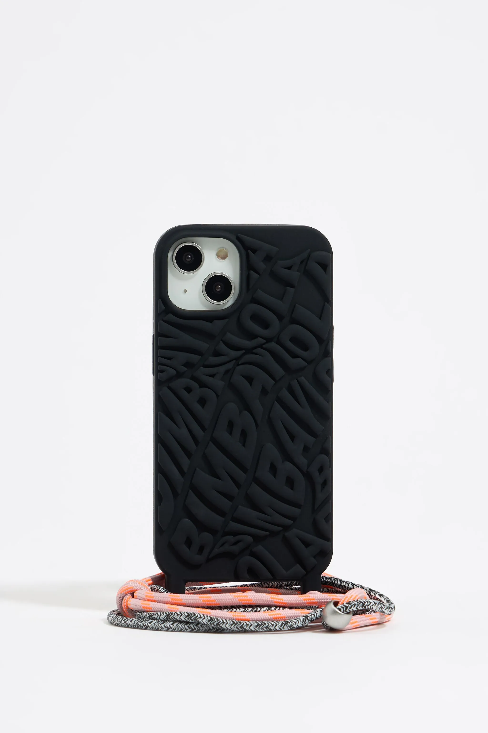 Funda iPhone 13 silicona logo negra