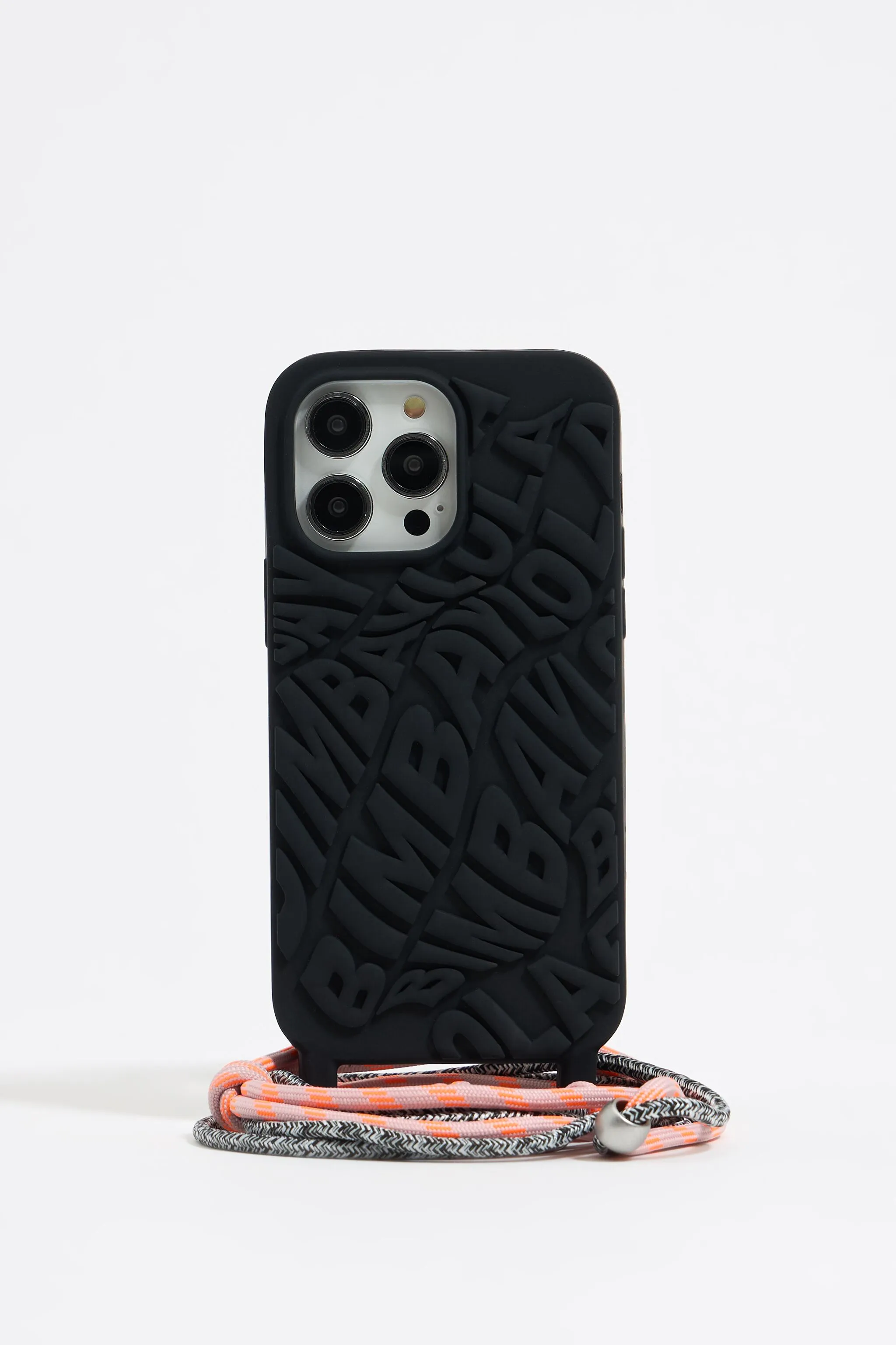 Funda iPhone 14 Pro Max silicona logo negra