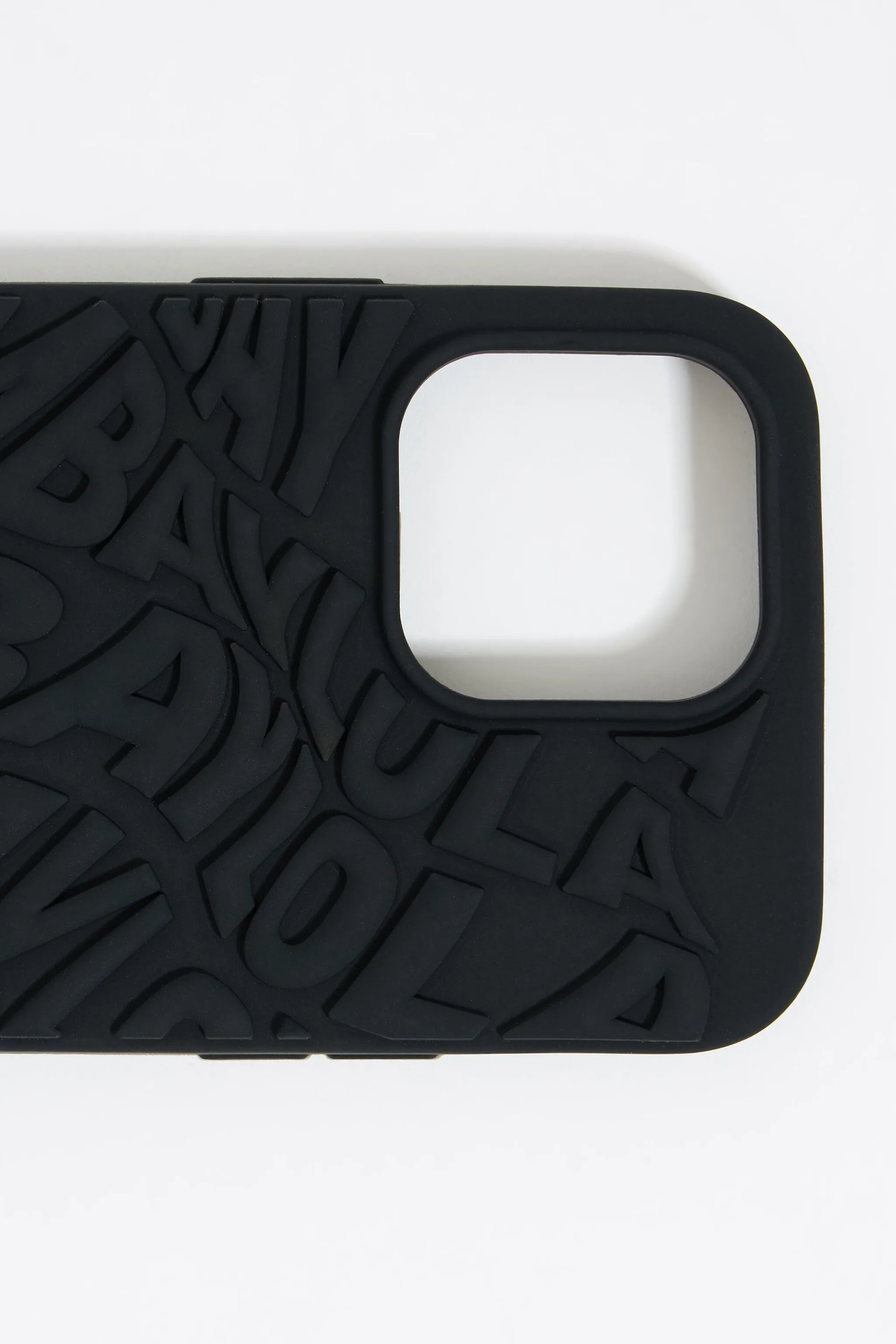 Funda iPhone 14 Pro Max silicona logo negra