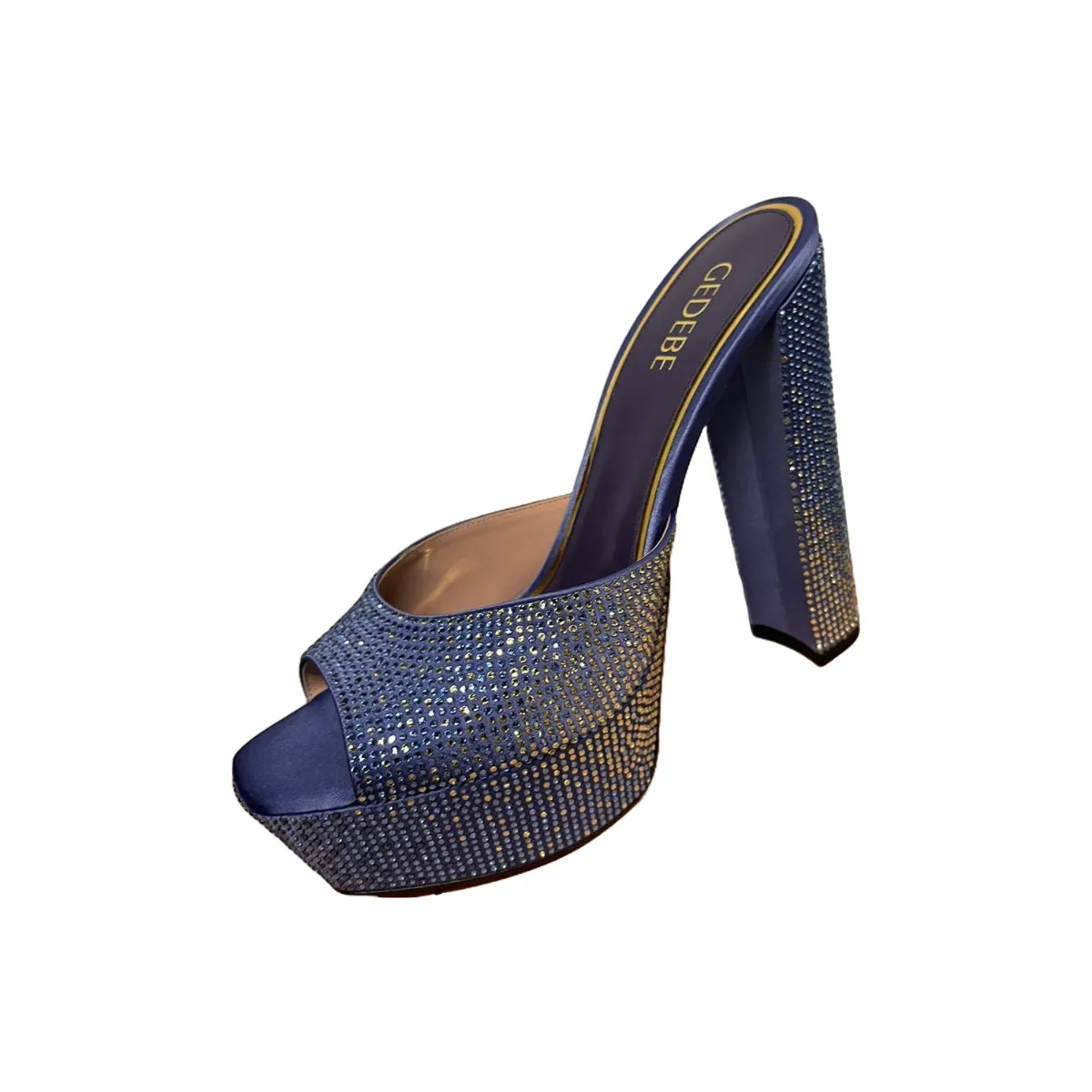 GEDEBE WOMEN JERY CRYSTAL DEGRADE SATIN INDIGO + CRYSTAL DEGRADE VIOLETLIGHT SAPPHIRECITRINE