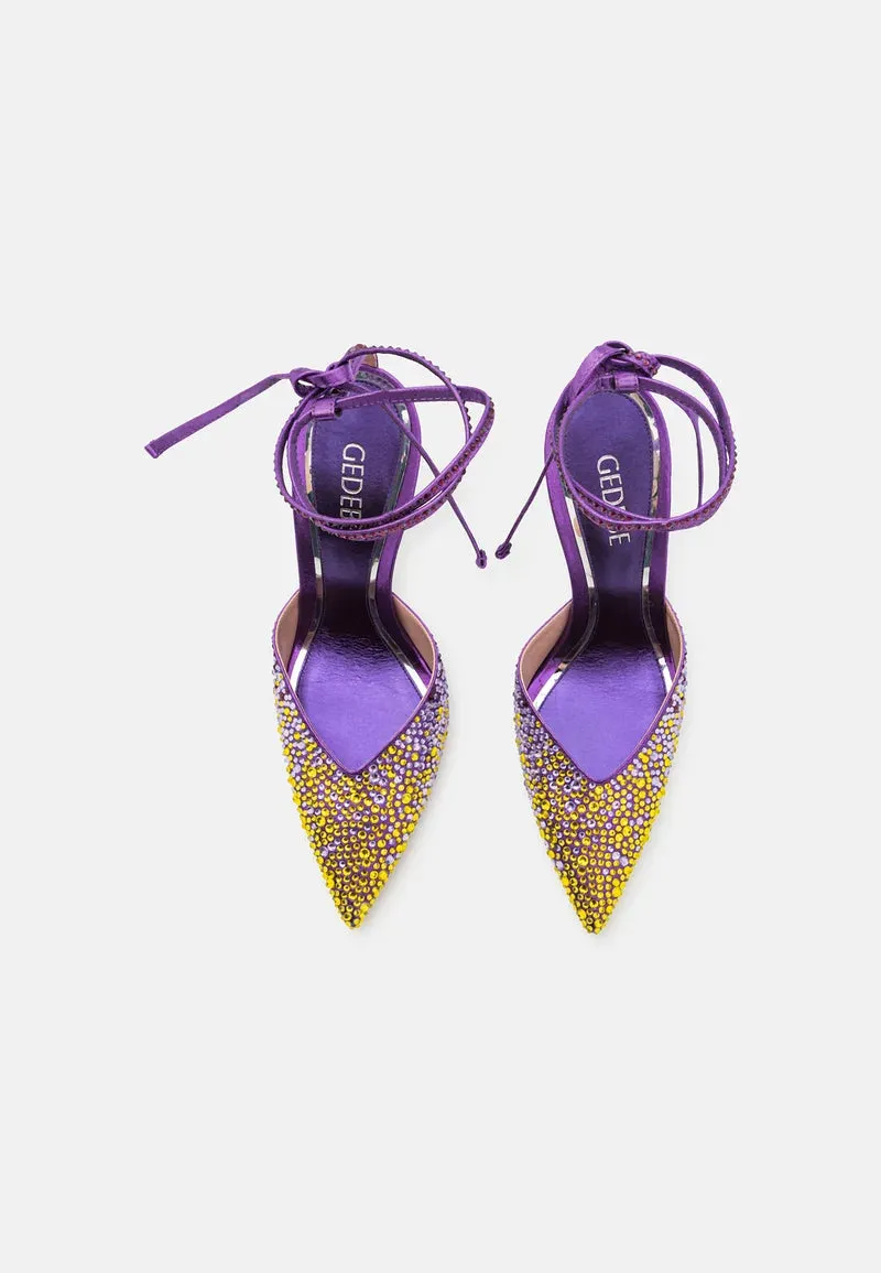 GEDEBE WOMEN ULIA LAME PURPLE + CRYSTAL DEGRADE AMETHYST  VIOLET CITRINE