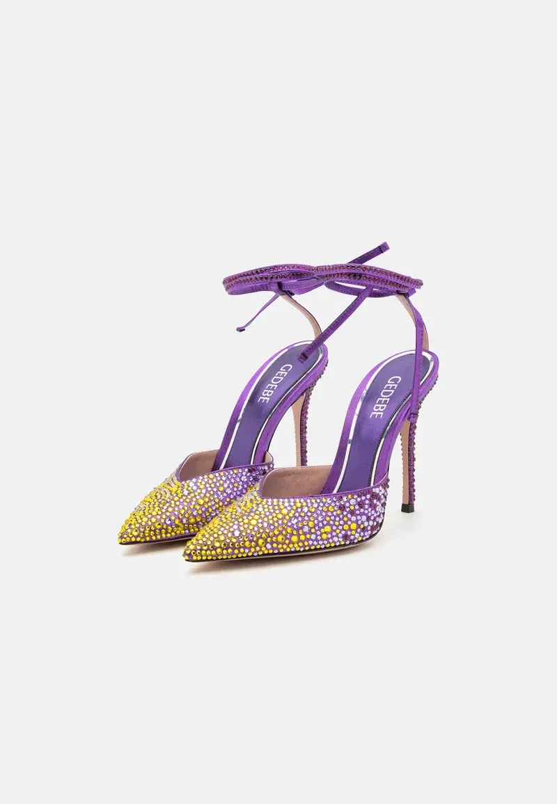 GEDEBE WOMEN ULIA LAME PURPLE + CRYSTAL DEGRADE AMETHYST  VIOLET CITRINE