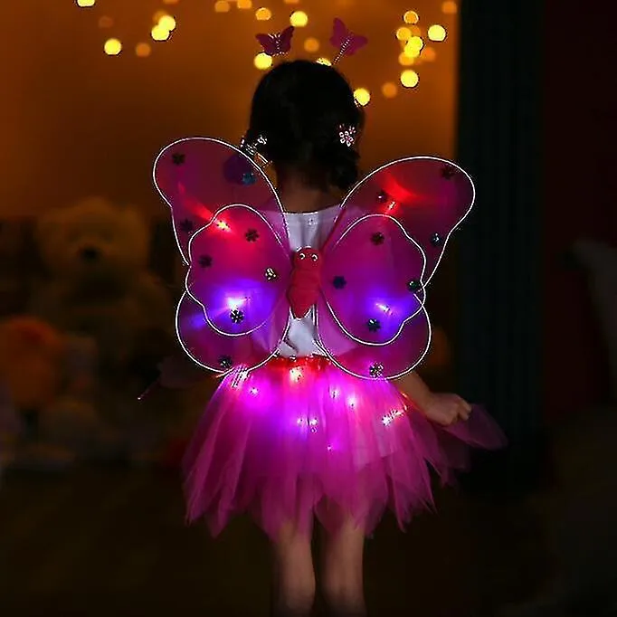 Girls Dress Up Princess Set,Fairy Costume Set 4pcs