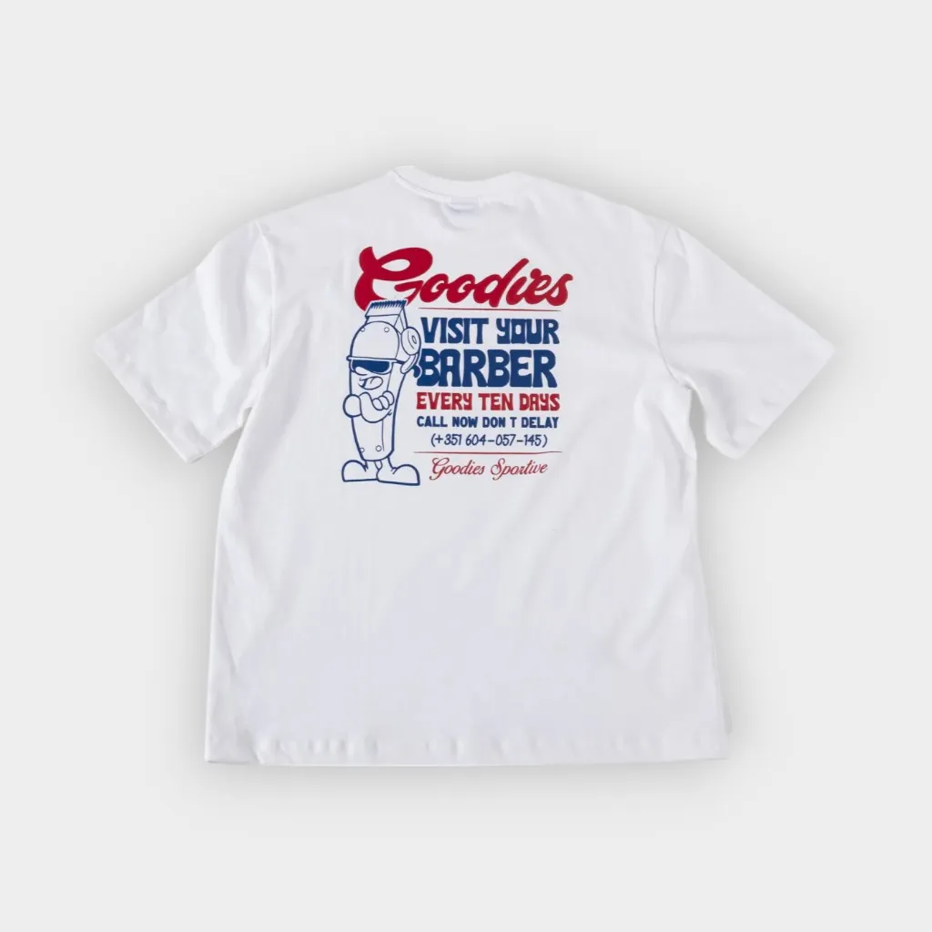 Goodies Sportive – Camiseta Barber white