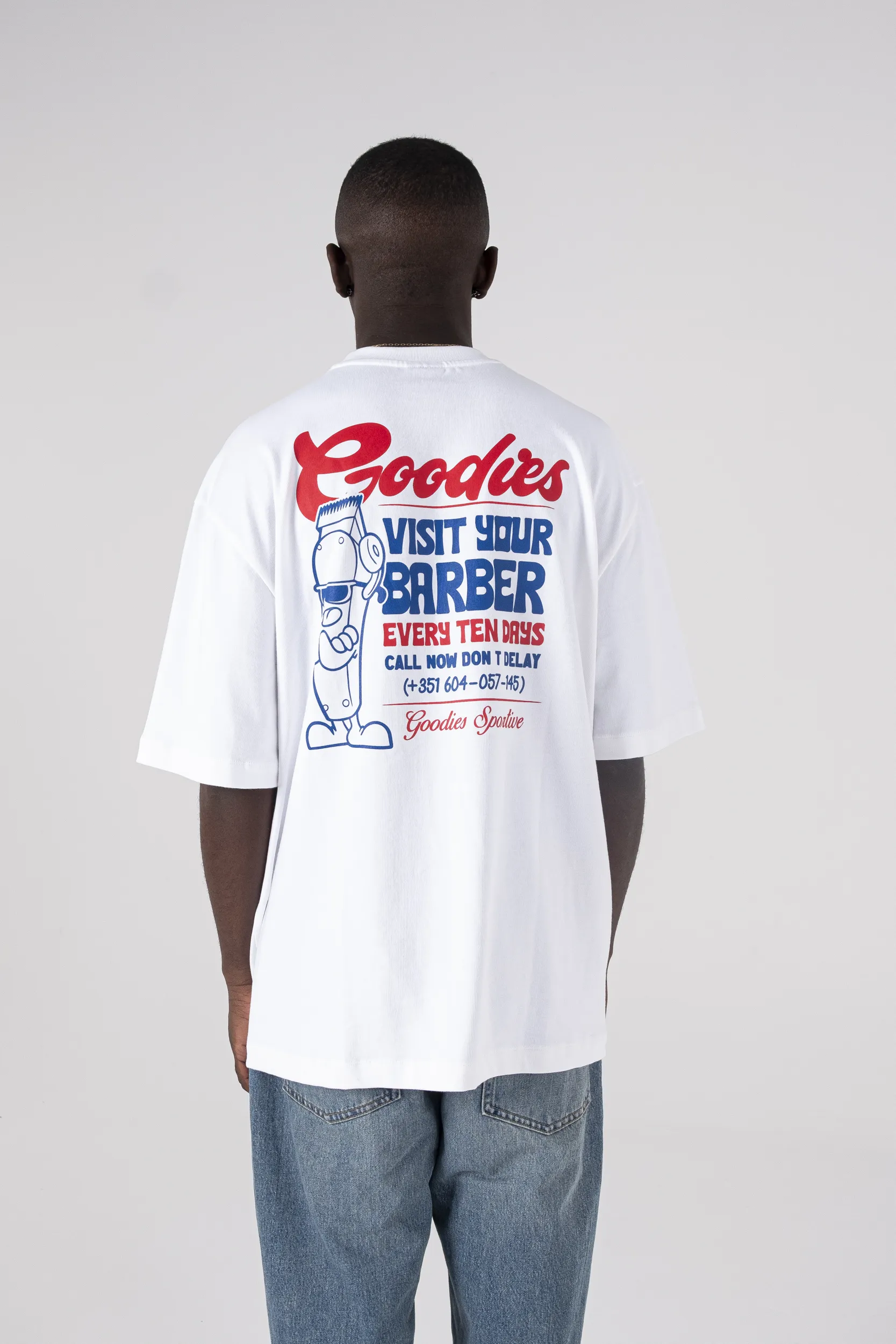 Goodies Sportive – Camiseta Barber white
