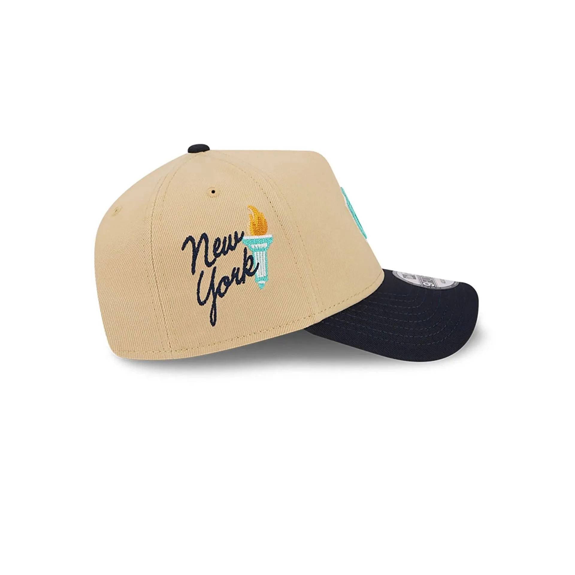 GORRA NEW YORK YANKEES CITY SIDEPATCH BEIGE 9FORTY AFRAME