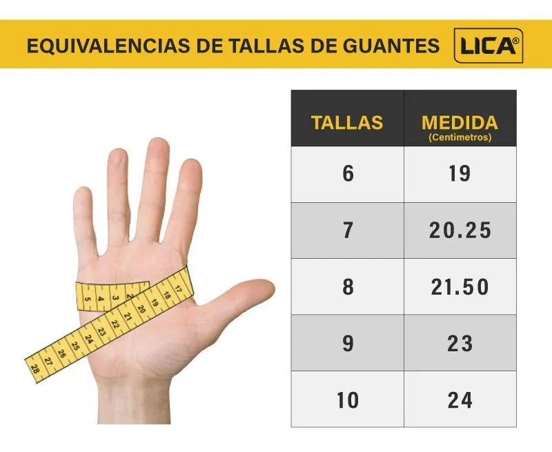 Guante anticorte nivel 5 modelo GLANTICUT marca LICA