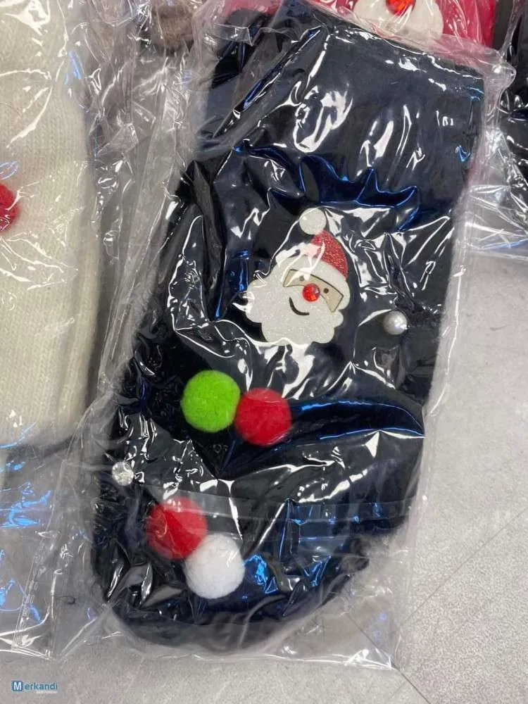 GUANTES CáLIDOS CON MOTIVO NAVIDEñO  NUEVO