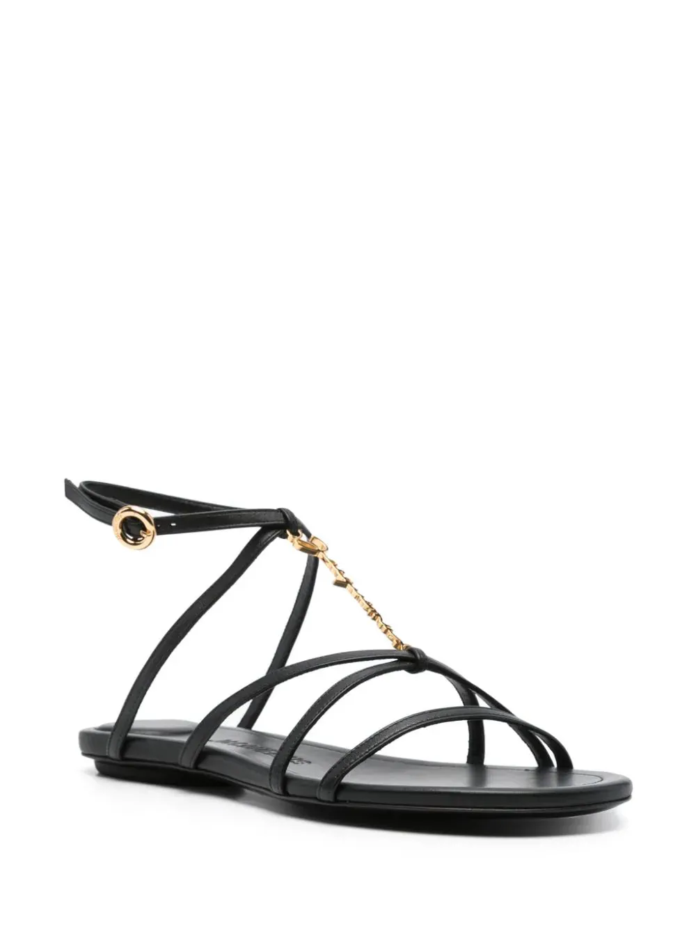 JACQUEMUS WOMEN LES SANDALES PRALU SHOESFLAT BLACK
