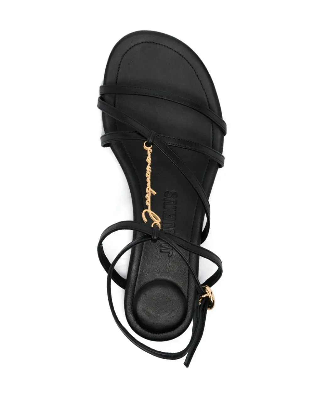 JACQUEMUS WOMEN LES SANDALES PRALU SHOESFLAT BLACK