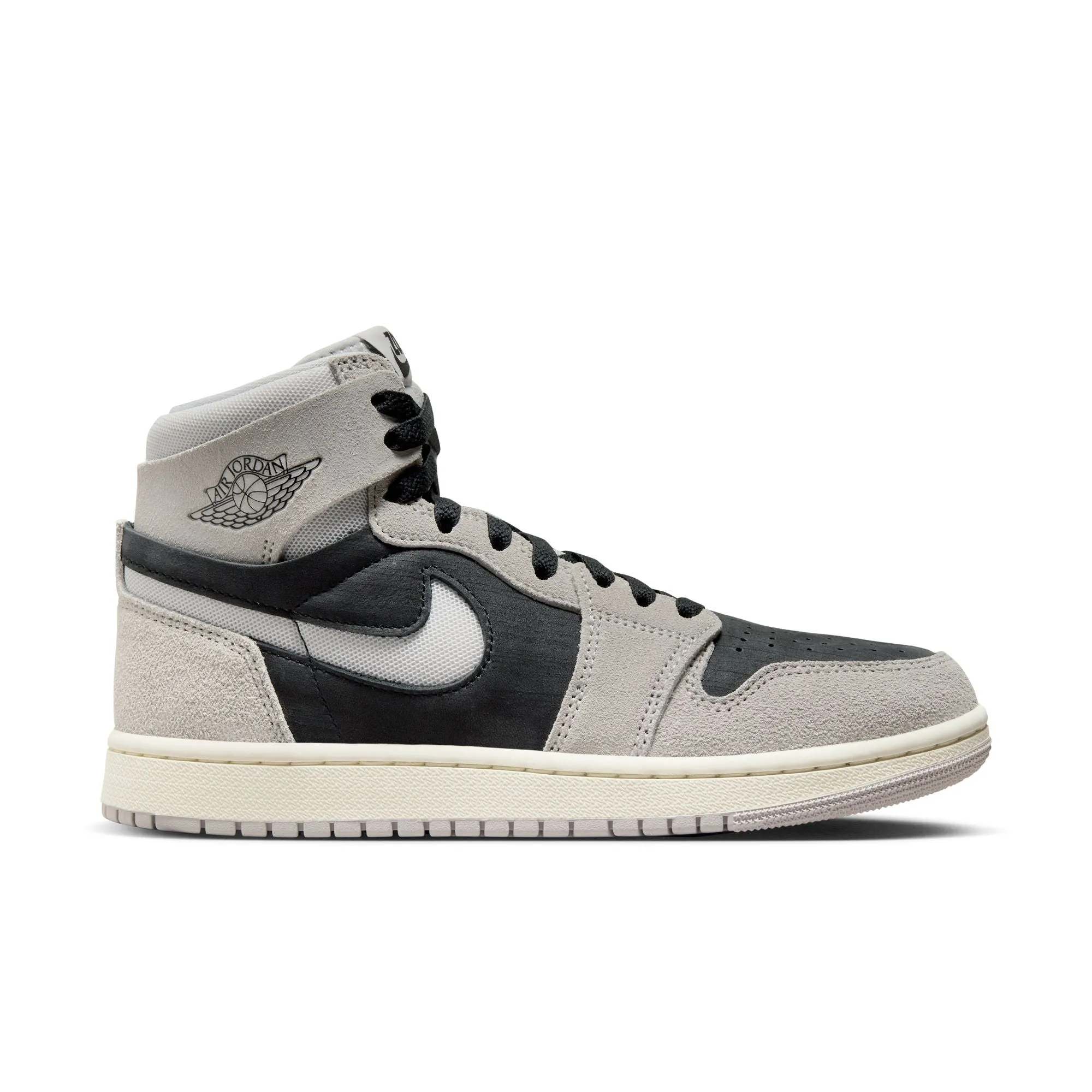 JORDAN WOMEN AIR JORDAN 1 ZOOM AIR CMFT 2 LT IRON ORE/NEUTRAL GREYBLACK