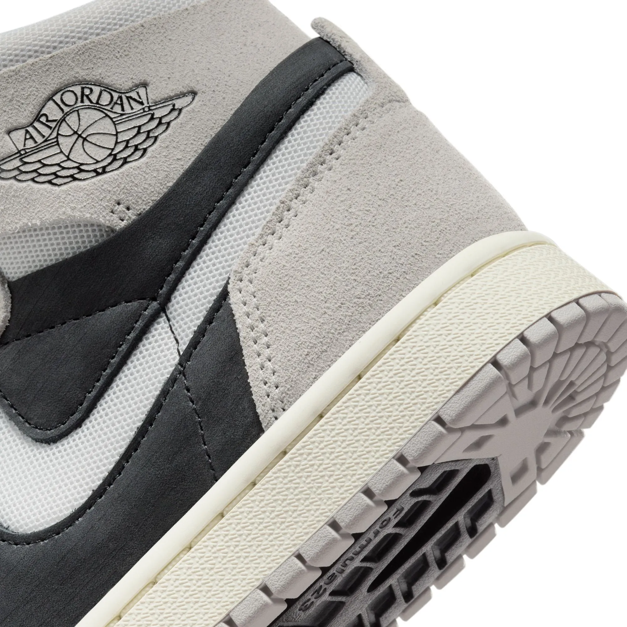 JORDAN WOMEN AIR JORDAN 1 ZOOM AIR CMFT 2 LT IRON ORE/NEUTRAL GREYBLACK